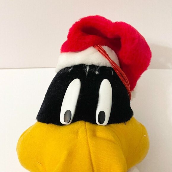Vintage 3D Looney Tunes Daffy Duck Plush Christmas Stocking - Picture 8 of 16
